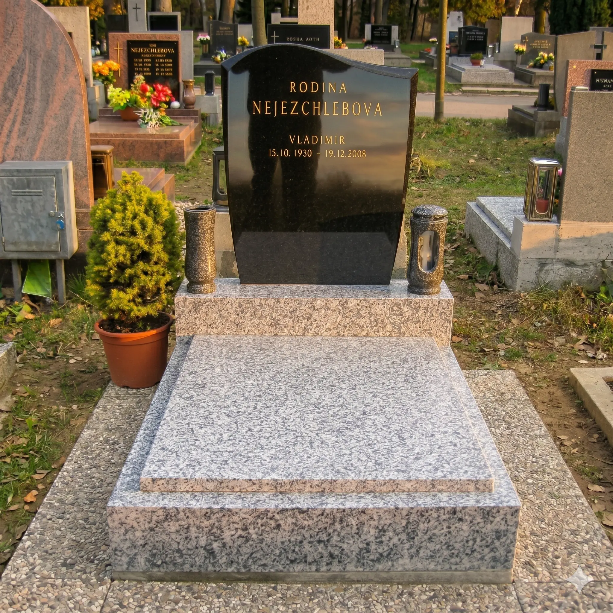 Terasové hroby realizace